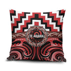 Aotearoa Te Arawa Pillow Cover Maori Iwi Poutama Puhoro Tattoo