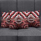 Aotearoa Te Arawa Pillow Cover Maori Iwi Poutama Puhoro Tattoo