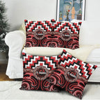 Aotearoa Te Arawa Pillow Cover Maori Iwi Poutama Puhoro Tattoo