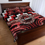 Aotearoa Te Arawa Quilt Bed Set Maori Iwi Poutama Puhoro Tattoo