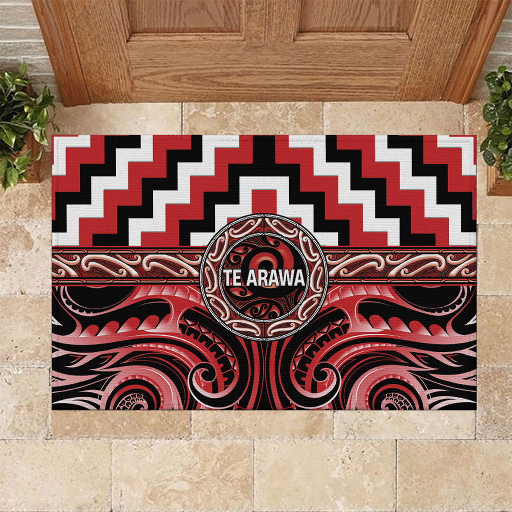 Aotearoa Te Arawa Rubber Doormat Maori Iwi Poutama Puhoro Tattoo
