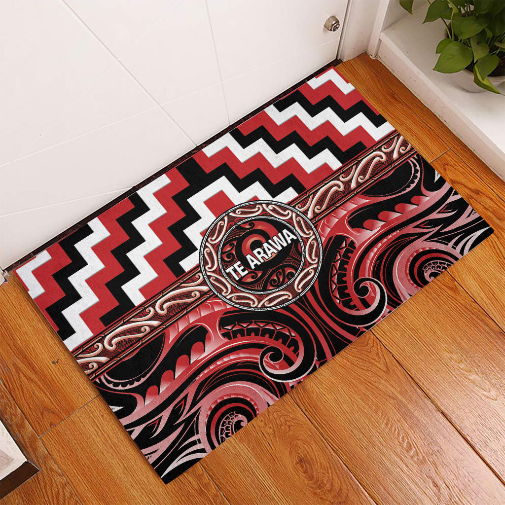 Aotearoa Te Arawa Rubber Doormat Maori Iwi Poutama Puhoro Tattoo