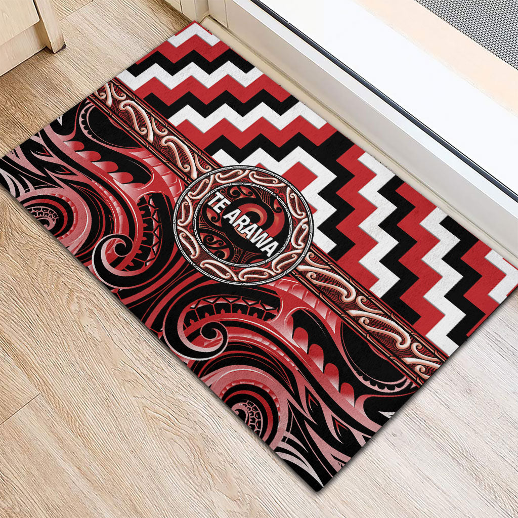Aotearoa Te Arawa Rubber Doormat Maori Iwi Poutama Puhoro Tattoo