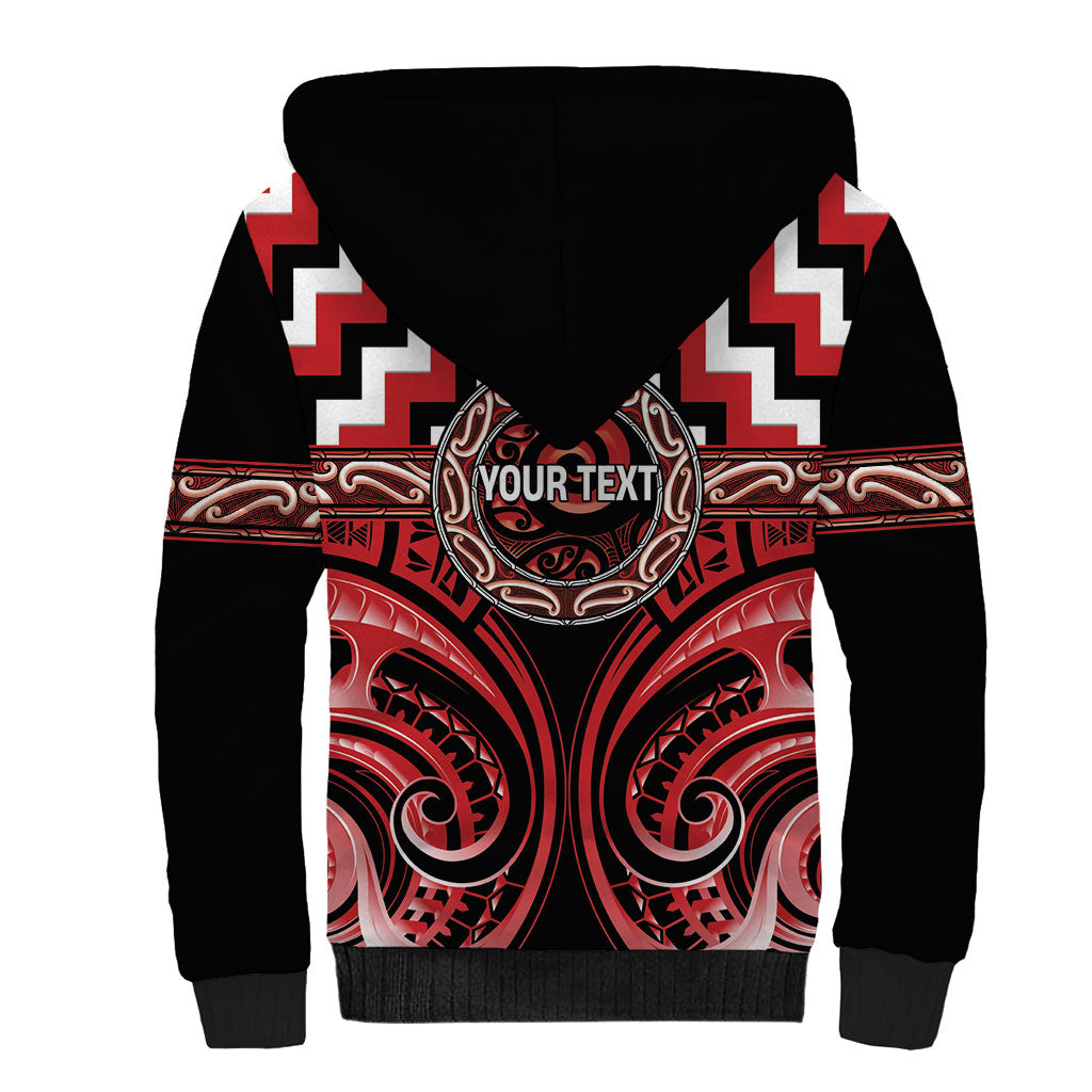 Aotearoa Te Arawa Personalised Sherpa Hoodie Maori Iwi Poutama Puhoro Tattoo