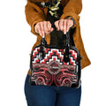 Aotearoa Te Arawa Shoulder Handbag Maori Iwi Poutama Puhoro Tattoo