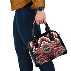 Aotearoa Te Arawa Shoulder Handbag Maori Iwi Poutama Puhoro Tattoo