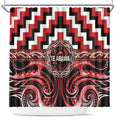 Aotearoa Te Arawa Shower Curtain Maori Iwi Poutama Puhoro Tattoo