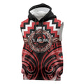 Aotearoa Te Arawa Personalised Sleeveless Hoodie Maori Iwi Poutama Puhoro Tattoo