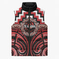 Aotearoa Te Arawa Personalised Sleeveless Puffer Jacket Maori Iwi Poutama Puhoro Tattoo