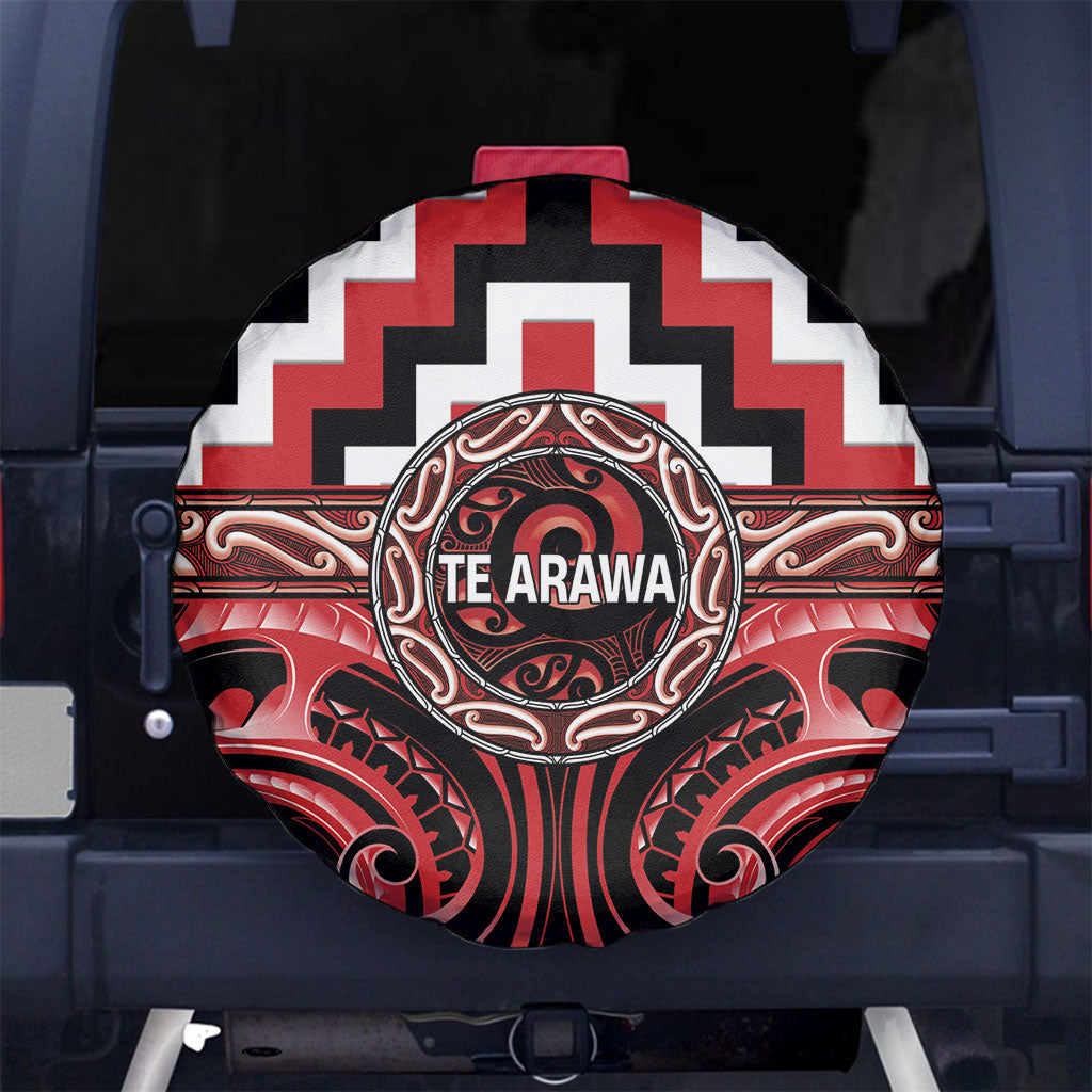 Aotearoa Te Arawa Spare Tire Cover Maori Iwi Poutama Puhoro Tattoo