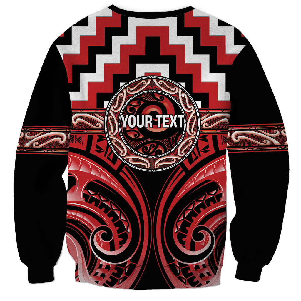 Aotearoa Te Arawa Personalised Sweatshirt Maori Iwi Poutama Puhoro Tattoo