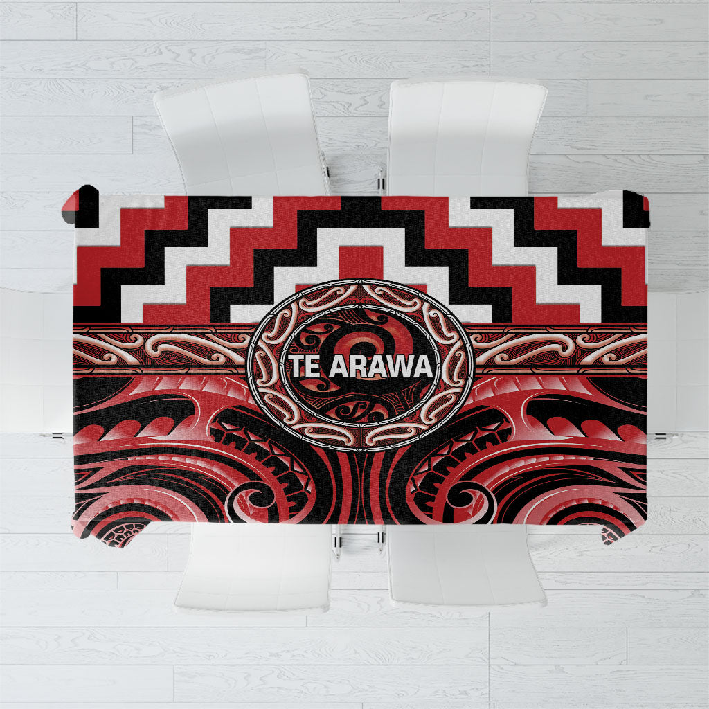 Aotearoa Te Arawa Tablecloth Maori Iwi Poutama Puhoro Tattoo