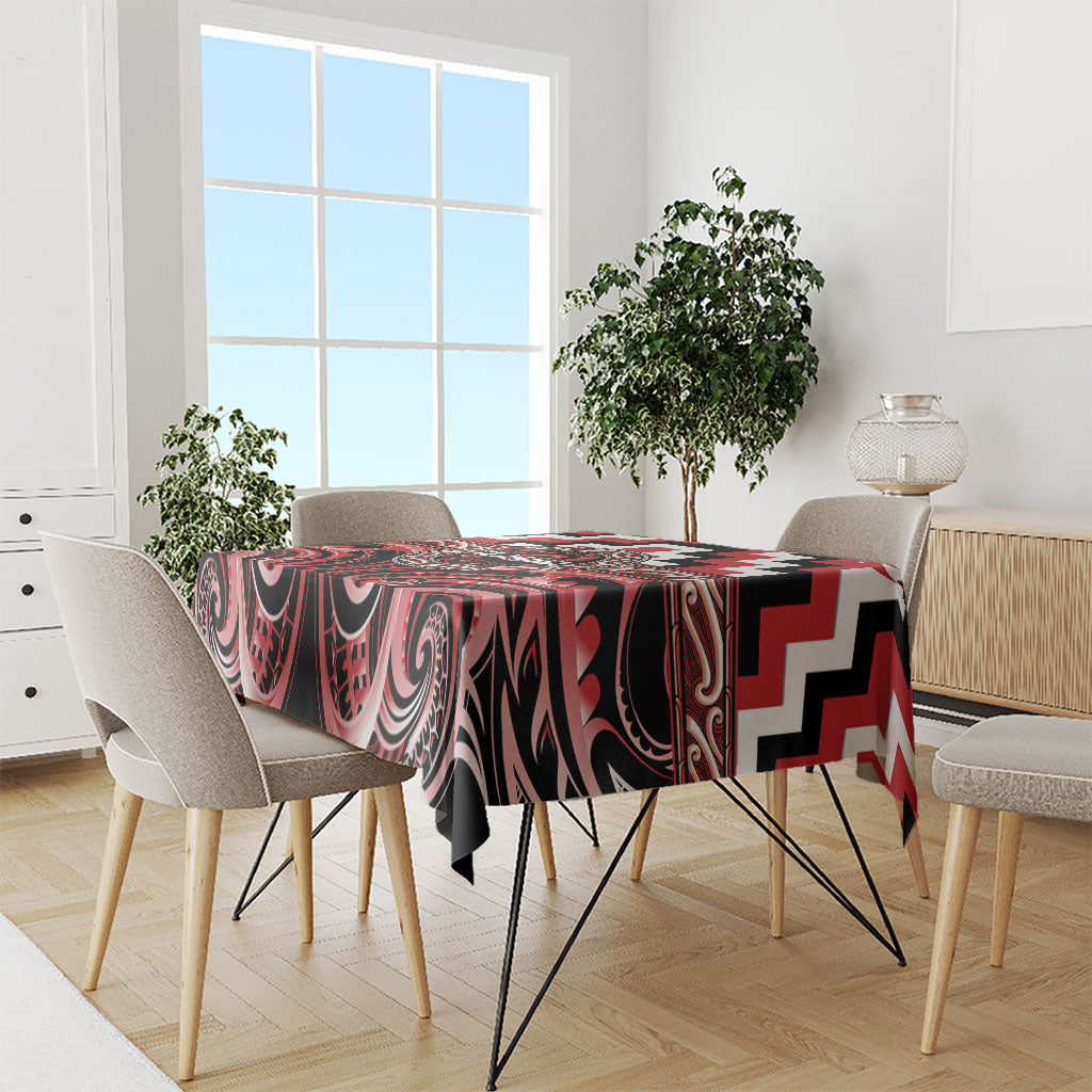 Aotearoa Te Arawa Tablecloth Maori Iwi Poutama Puhoro Tattoo