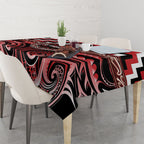 Aotearoa Te Arawa Tablecloth Maori Iwi Poutama Puhoro Tattoo