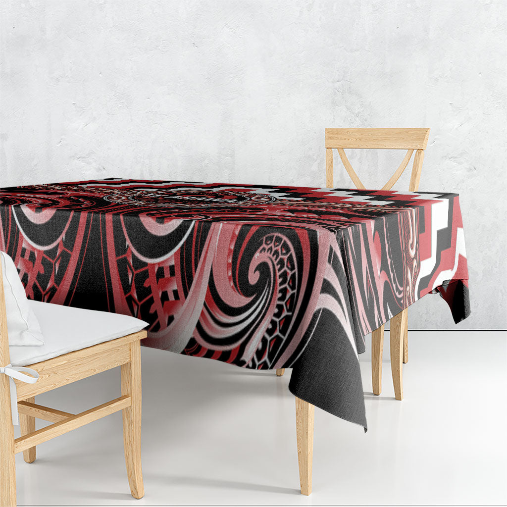 Aotearoa Te Arawa Tablecloth Maori Iwi Poutama Puhoro Tattoo
