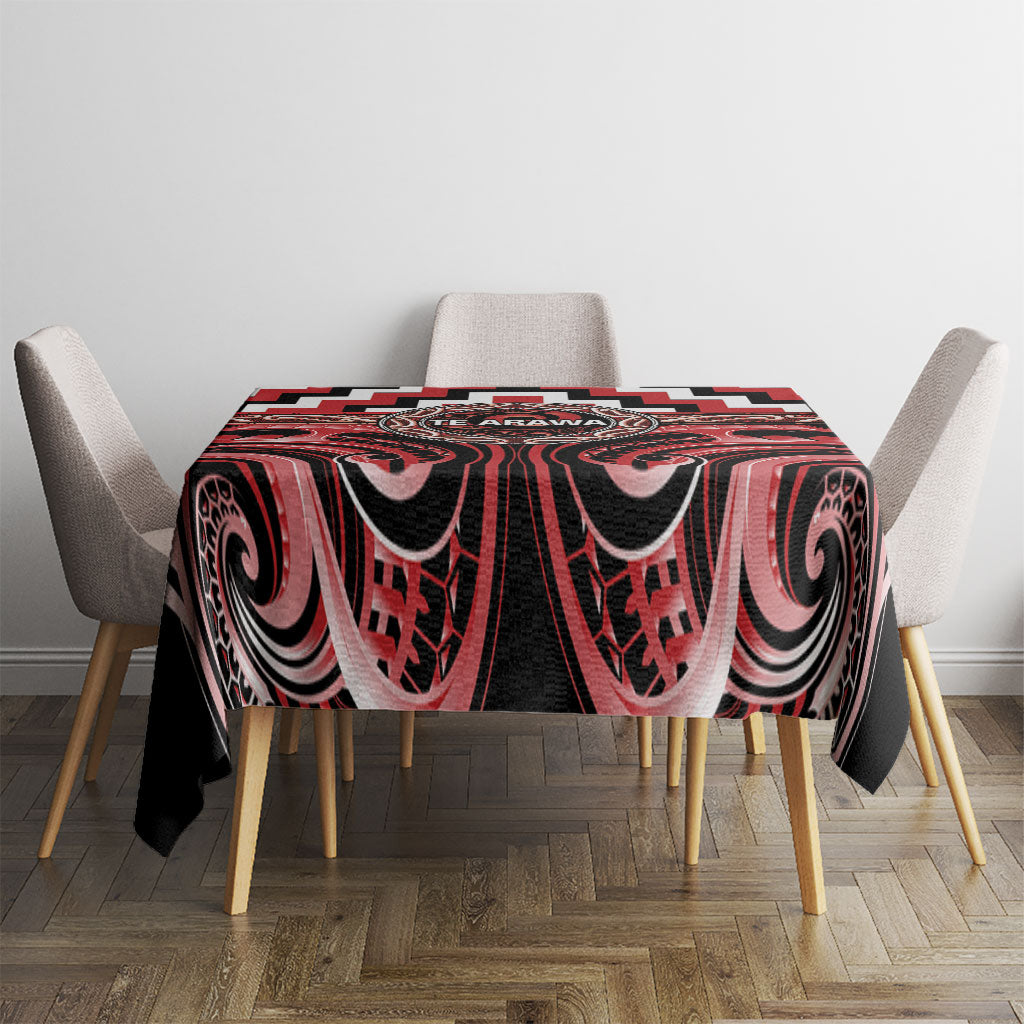 Aotearoa Te Arawa Tablecloth Maori Iwi Poutama Puhoro Tattoo