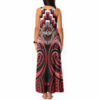 Aotearoa Te Arawa Personalised Tank Maxi Dress Maori Iwi Poutama Puhoro Tattoo
