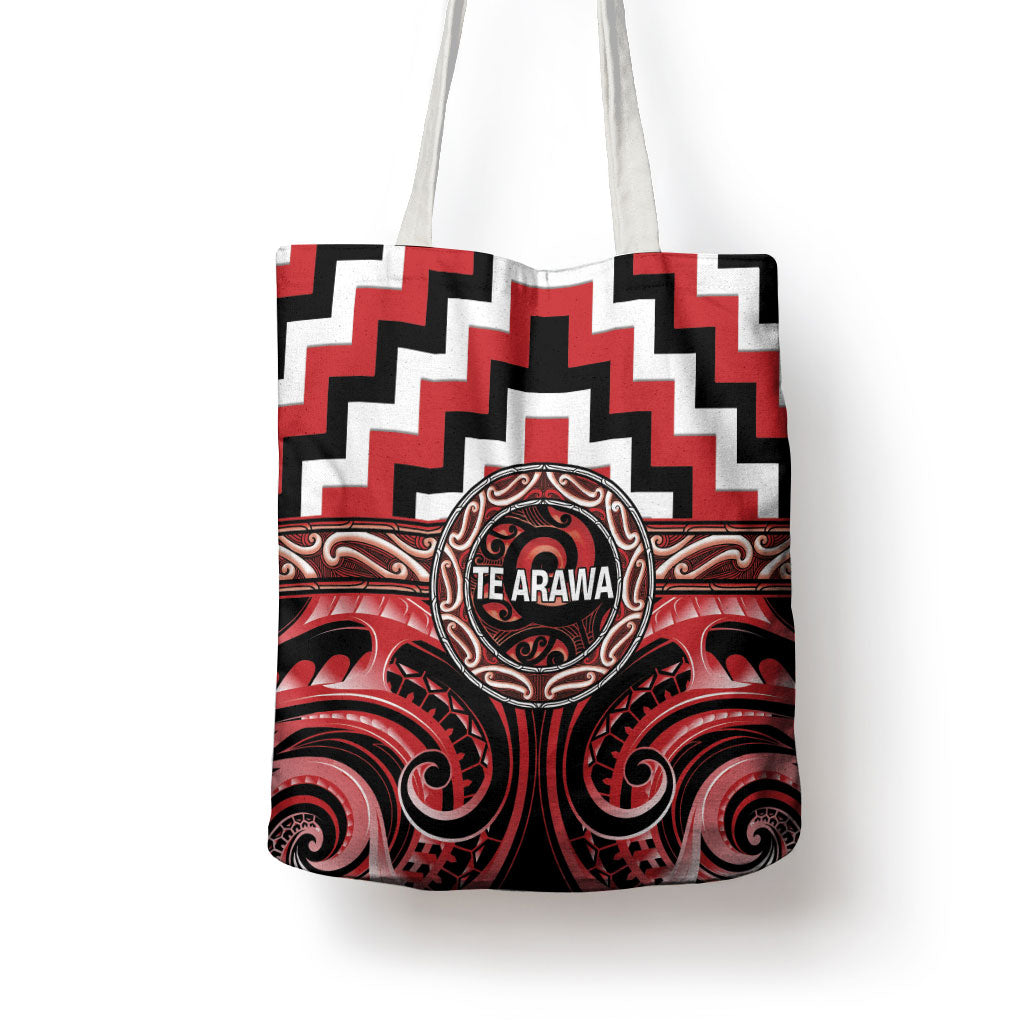 Aotearoa Te Arawa Tote Bag Maori Iwi Poutama Puhoro Tattoo