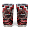 Aotearoa Te Arawa Personalised Tumbler Cup Maori Iwi Poutama Puhoro Tattoo