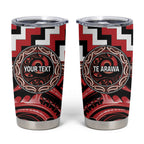 Aotearoa Te Arawa Personalised Tumbler Cup Maori Iwi Poutama Puhoro Tattoo