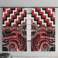 Aotearoa Te Arawa Window Curtain Maori Iwi Poutama Puhoro Tattoo