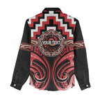 Aotearoa Te Arawa Personalised Women Casual Shirt Maori Iwi Poutama Puhoro Tattoo