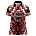 Aotearoa Te Arawa Personalised Women Polo Shirt Maori Iwi Poutama Puhoro Tattoo