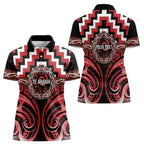 Aotearoa Te Arawa Personalised Women Polo Shirt Maori Iwi Poutama Puhoro Tattoo