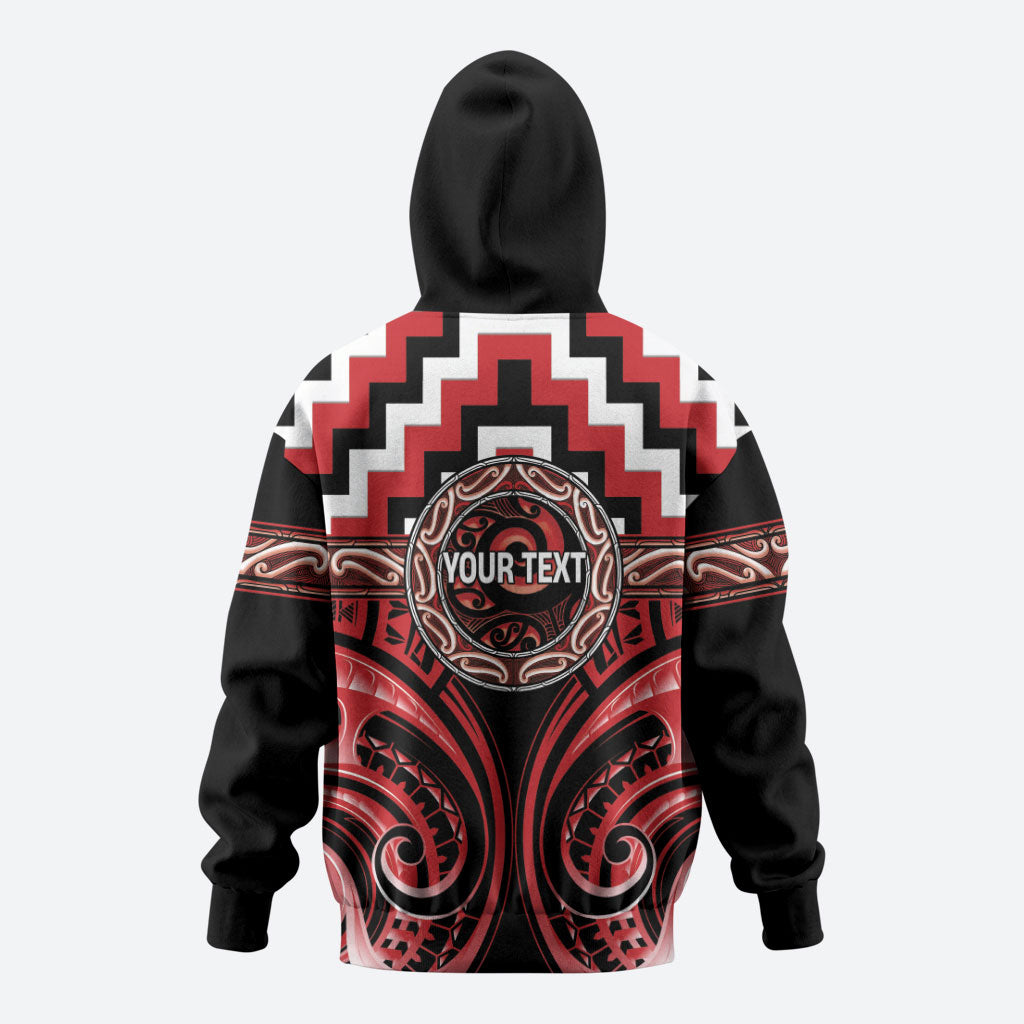 Aotearoa Te Arawa Personalised Zip Hoodie Maori Iwi Poutama Puhoro Tattoo