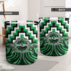 Aotearoa Ngai Tahu Laundry Basket Maori Iwi Poutama Puhoro Tattoo