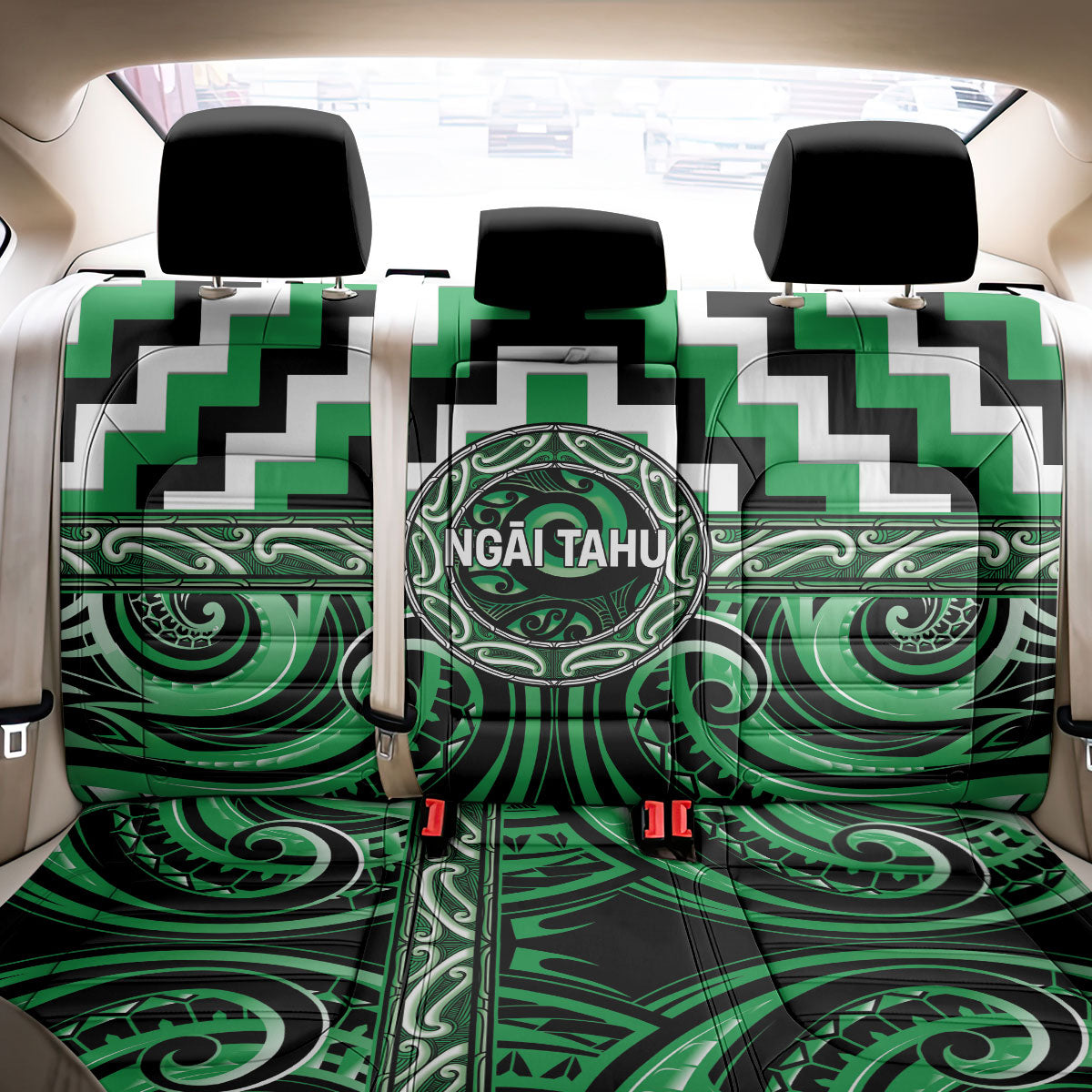Aotearoa Ngai Tahu Back Car Seat Cover Maori Iwi Poutama Puhoro Tattoo