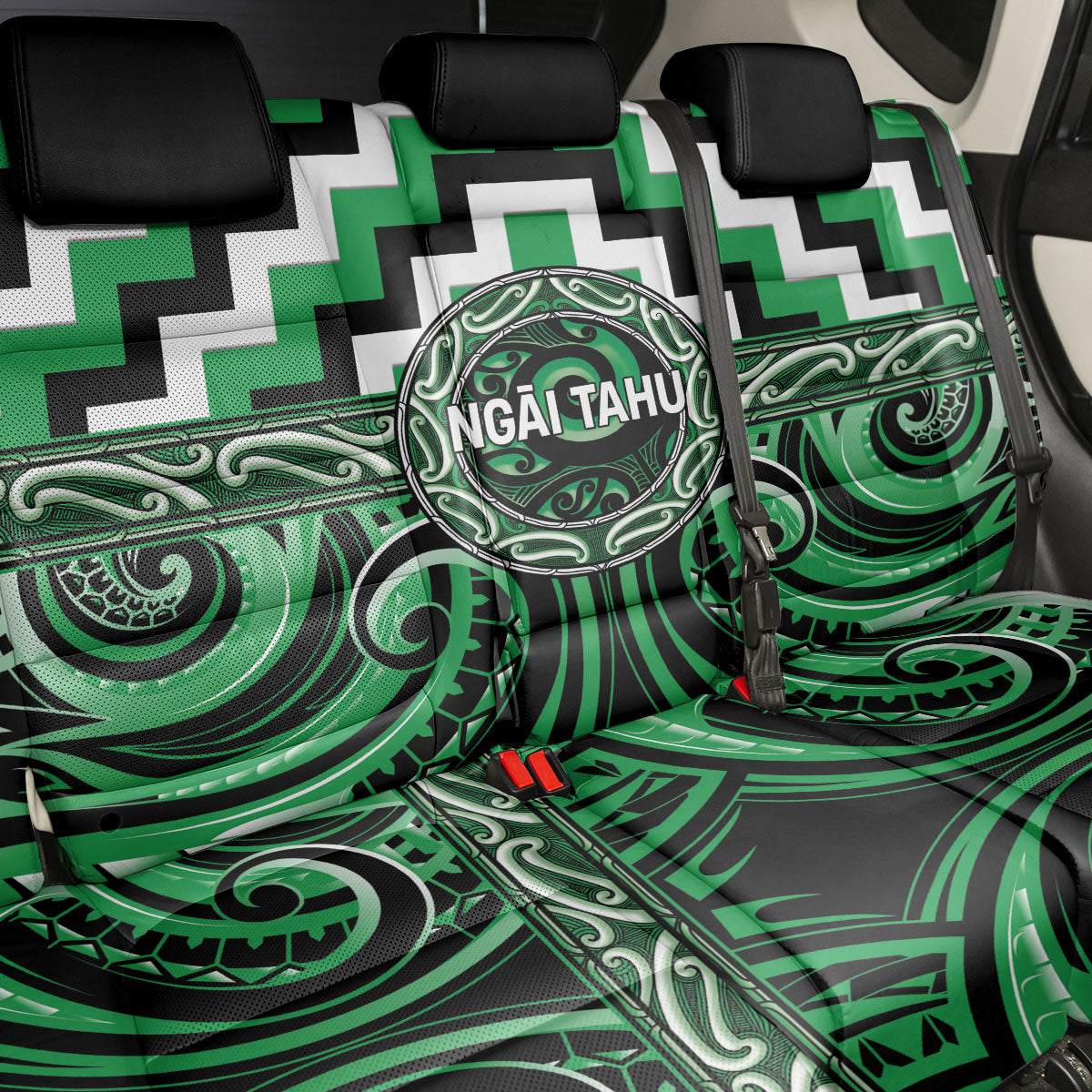 Aotearoa Ngai Tahu Back Car Seat Cover Maori Iwi Poutama Puhoro Tattoo