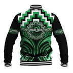 Aotearoa Ngai Tahu Personalised Baseball Jacket Maori Iwi Poutama Puhoro Tattoo