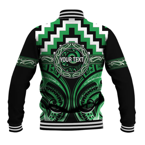 Aotearoa Ngai Tahu Personalised Baseball Jacket Maori Iwi Poutama Puhoro Tattoo