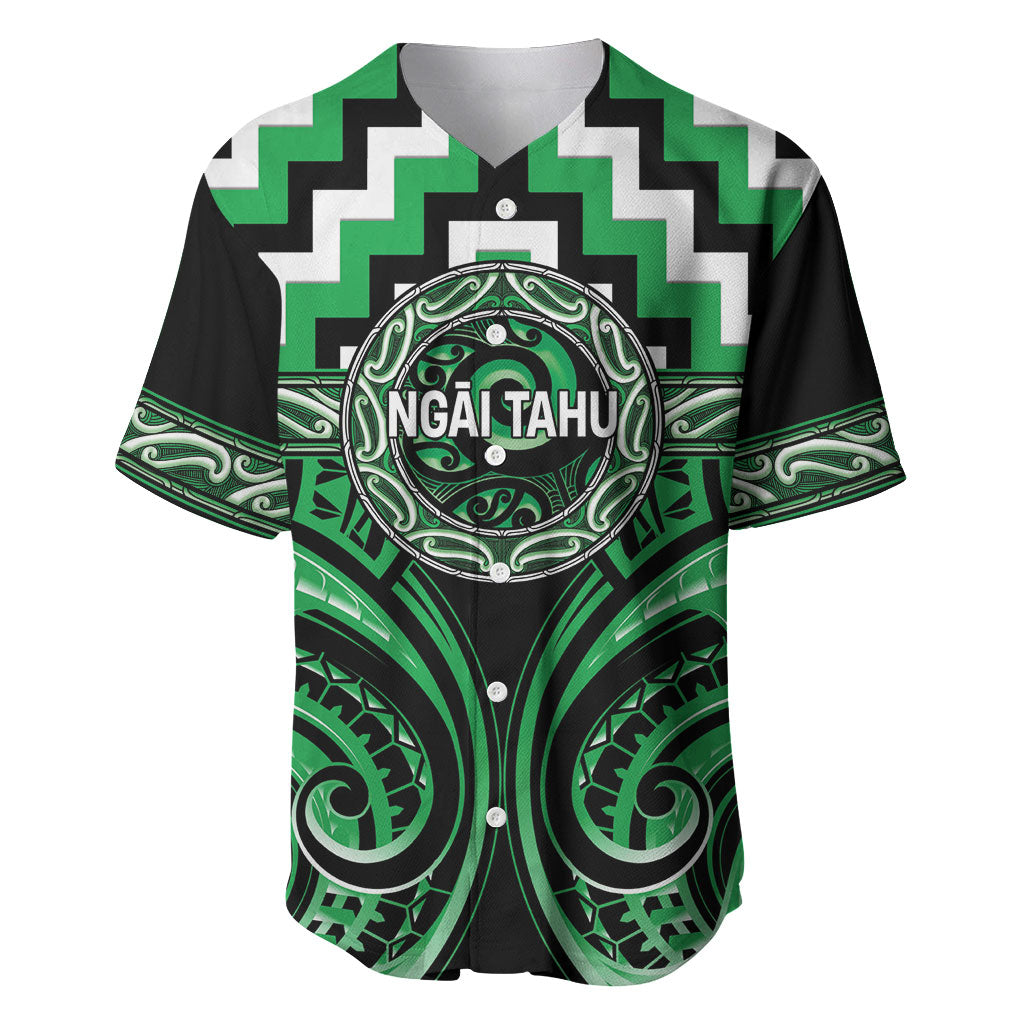 Aotearoa Ngai Tahu Personalised Baseball Jersey Maori Iwi Poutama Puhoro Tattoo