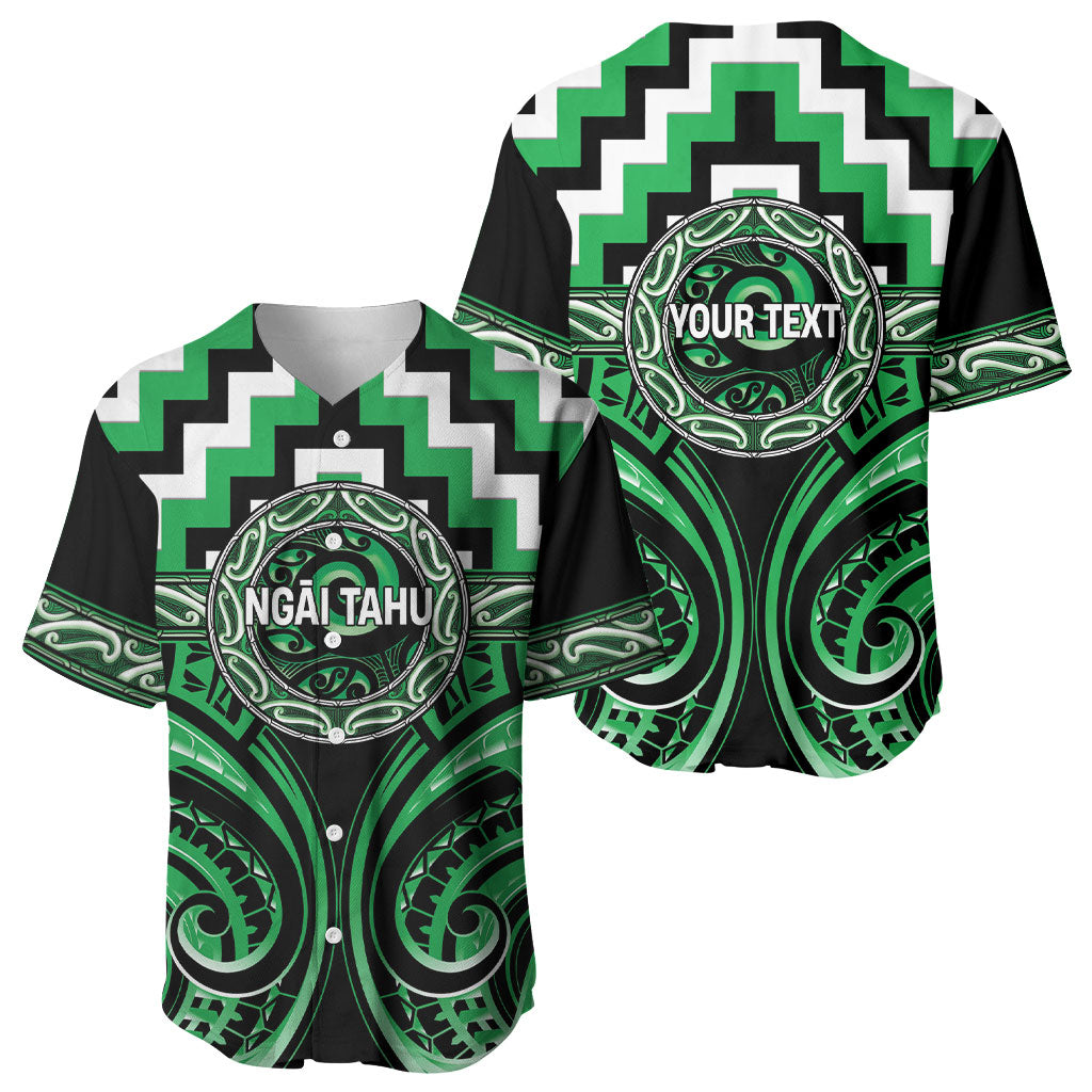 Aotearoa Ngai Tahu Personalised Baseball Jersey Maori Iwi Poutama Puhoro Tattoo