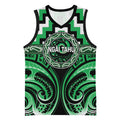 Aotearoa Ngai Tahu Personalised Basketball Jersey Maori Iwi Poutama Puhoro Tattoo
