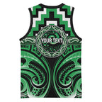Aotearoa Ngai Tahu Personalised Basketball Jersey Maori Iwi Poutama Puhoro Tattoo