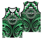 Aotearoa Ngai Tahu Personalised Basketball Jersey Maori Iwi Poutama Puhoro Tattoo
