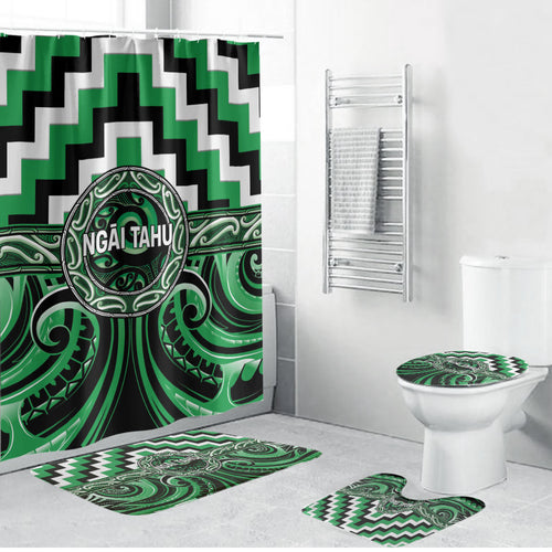 Aotearoa Ngai Tahu Bathroom Set Maori Iwi Poutama Puhoro Tattoo
