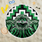 Aotearoa Ngai Tahu Beach Blanket Maori Iwi Poutama Puhoro Tattoo