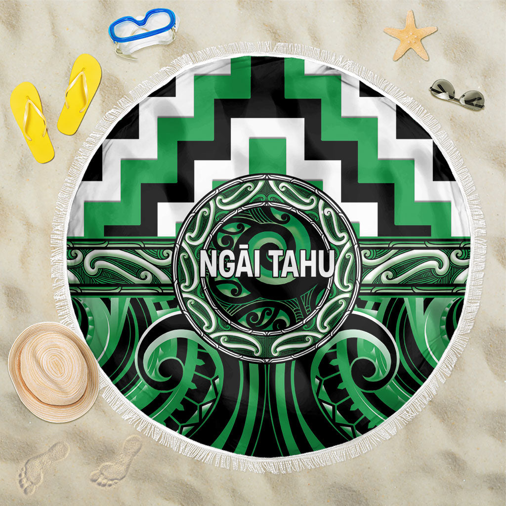 Aotearoa Ngai Tahu Beach Blanket Maori Iwi Poutama Puhoro Tattoo