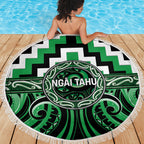 Aotearoa Ngai Tahu Beach Blanket Maori Iwi Poutama Puhoro Tattoo