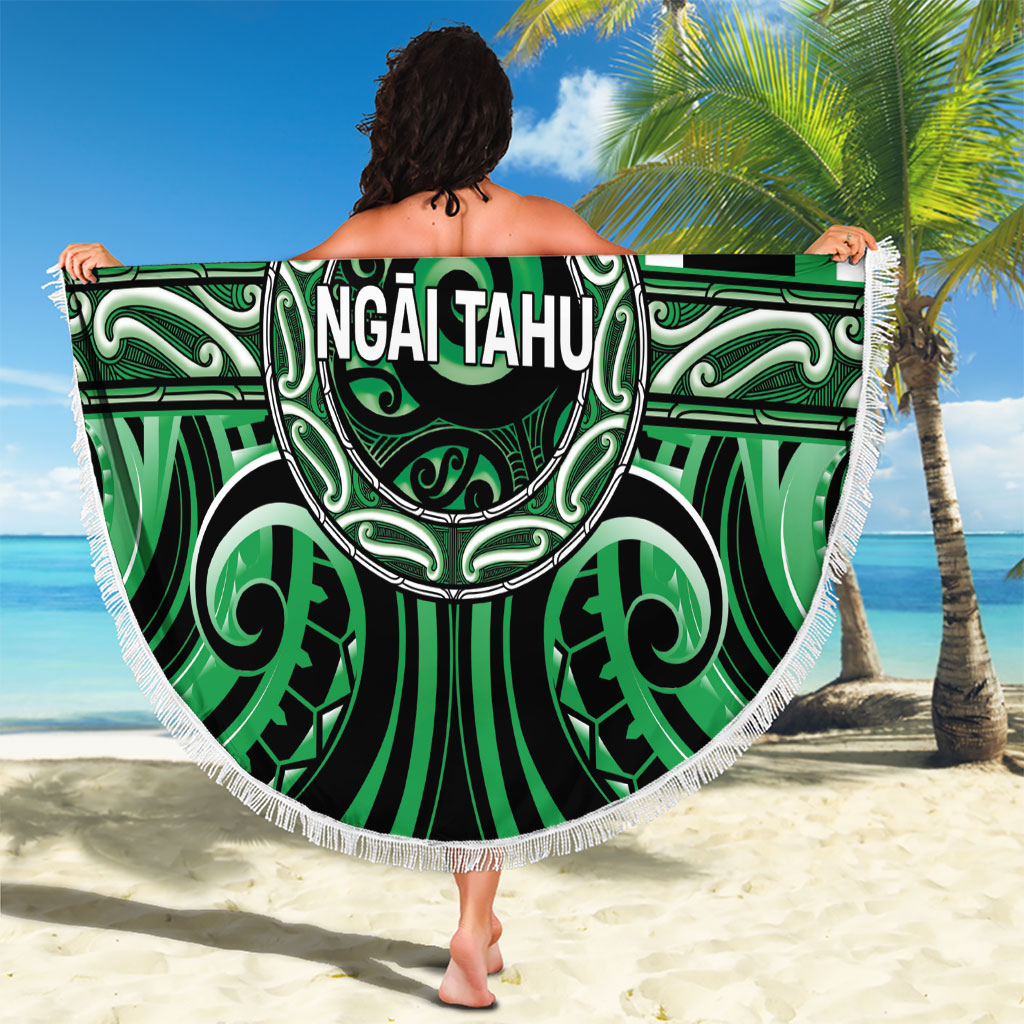 Aotearoa Ngai Tahu Beach Blanket Maori Iwi Poutama Puhoro Tattoo