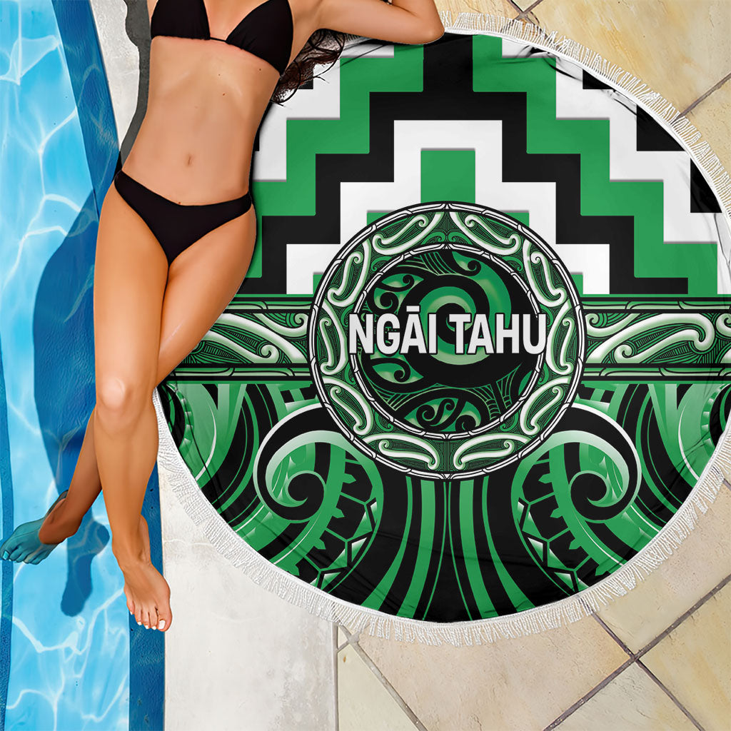 Aotearoa Ngai Tahu Beach Blanket Maori Iwi Poutama Puhoro Tattoo