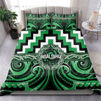 Aotearoa Ngai Tahu Bedding Set Maori Iwi Poutama Puhoro Tattoo