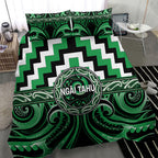 Aotearoa Ngai Tahu Bedding Set Maori Iwi Poutama Puhoro Tattoo
