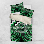 Aotearoa Ngai Tahu Bedding Set Maori Iwi Poutama Puhoro Tattoo
