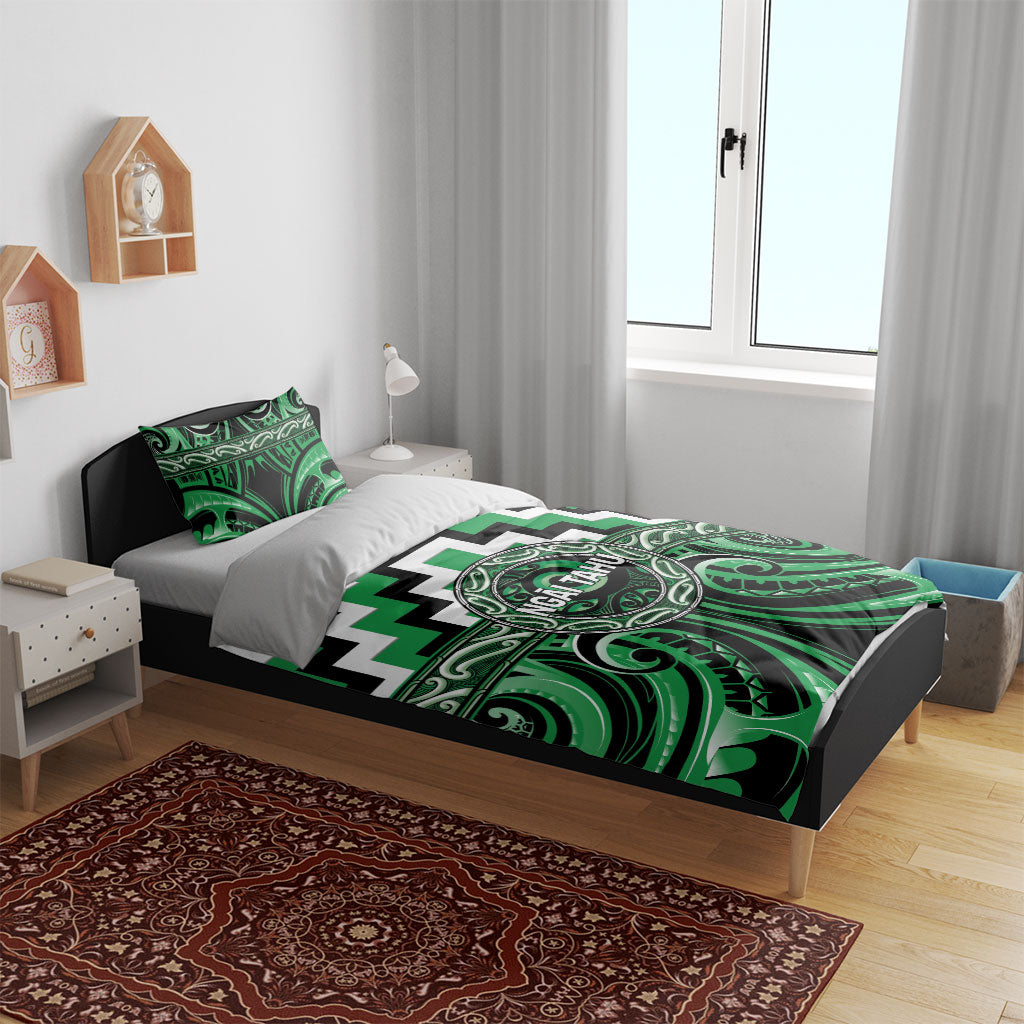 Aotearoa Ngai Tahu Bedding Set Maori Iwi Poutama Puhoro Tattoo