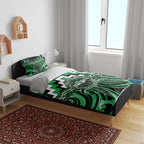 Aotearoa Ngai Tahu Bedding Set Maori Iwi Poutama Puhoro Tattoo